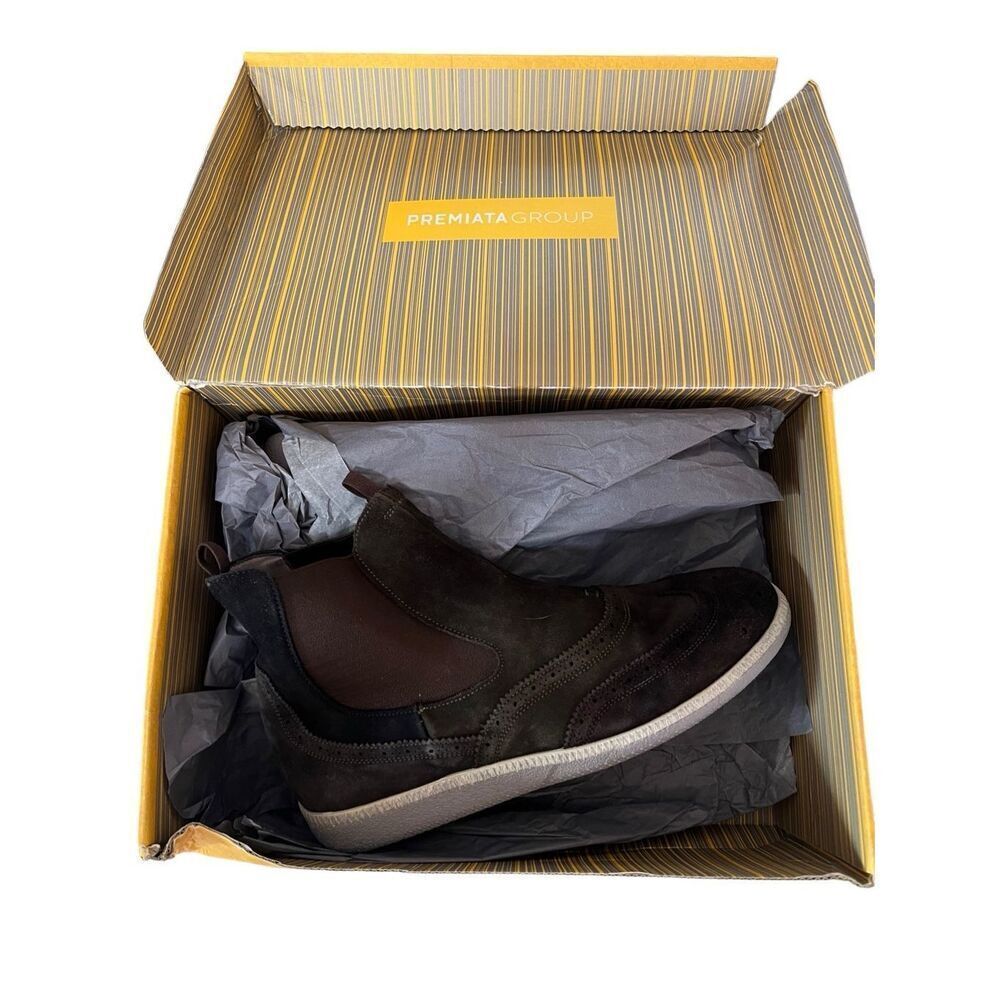 PREMIATA Group Endless Brown Lavagna Ankle Flat Suede Shoes Boots Size 8